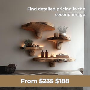 Large floating shelf set reclaimed wood shelves rustic shelving farmhouse shelves custom shelves wood shelves for kitchen or living room