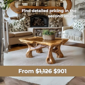 Wood Coffee Table - Walnut Coffee Table Natural Grain