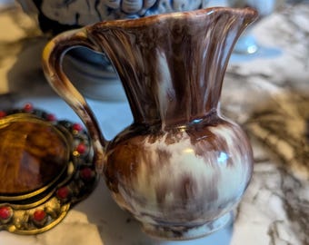 Jarra miniatura de esmalte antigoteo de Alemania Occidental