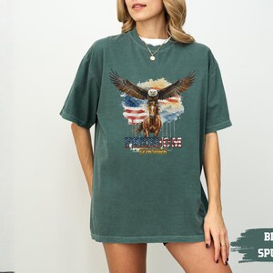 250th Anniversary America Shirt, Comfort Colors® Patriotic Eagle Tee, 1776-2026 USA Heritage Shirt, Independence Day Gift, Vintage Freedom image 14