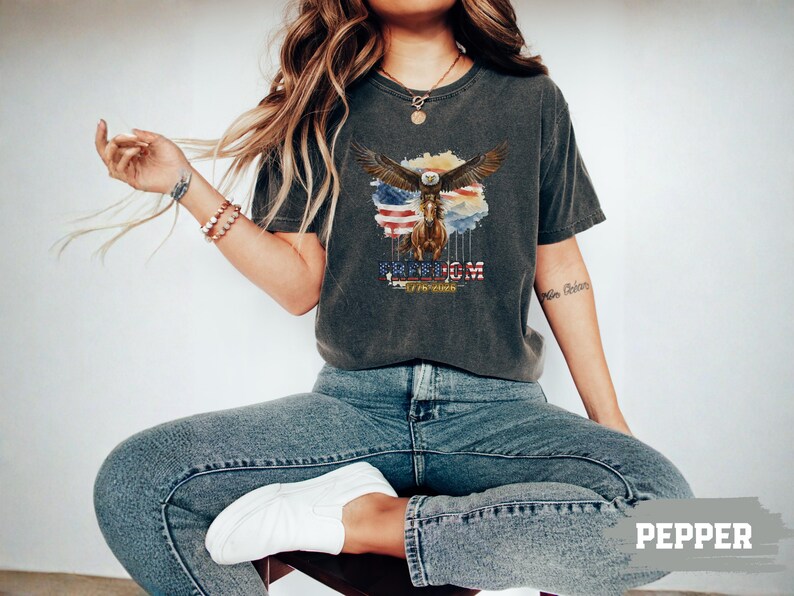 250th Anniversary America Shirt, Comfort Colors® Patriotic Eagle Tee, 1776-2026 USA Heritage Shirt, Independence Day Gift, Vintage Freedom image 18