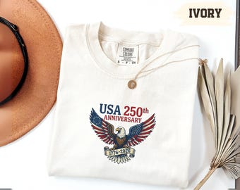 America 250th Anniversary Shirt 1776-2026 - Comfort Colors Patriotic Anniversary Gift Aesthetic American Flag Tee Heritage Celebration Top