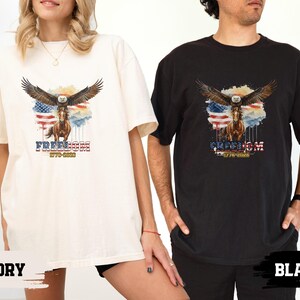 250th Anniversary America Shirt, Comfort Colors® Patriotic Eagle Tee, 1776-2026 USA Heritage Shirt, Independence Day Gift, Vintage Freedom image 9