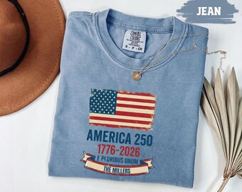 America 250 Custom Family Shirts - 1776-2026 Official Anniversary Tees