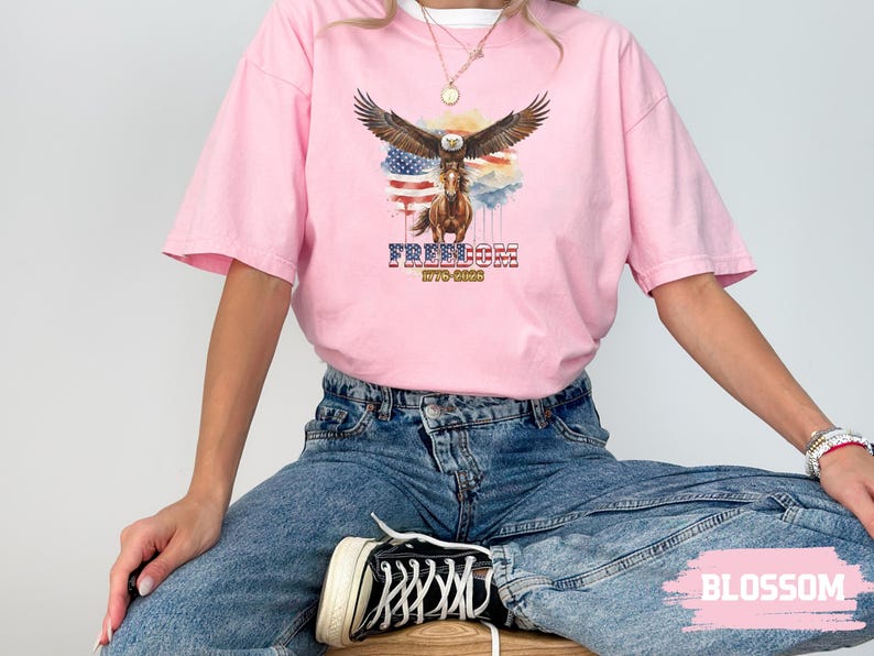 250th Anniversary America Shirt, Comfort Colors® Patriotic Eagle Tee, 1776-2026 USA Heritage Shirt, Independence Day Gift, Vintage Freedom image 15