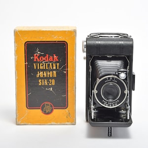 Kodak Vigilant Junior Six-20 Folding Camera in Original Box for Display
