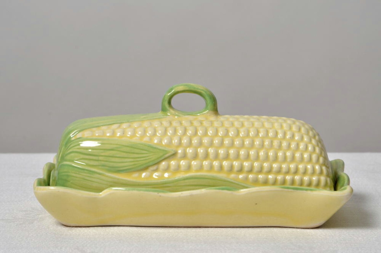 Vintage Corn Butter Dish Country Cottage Decor Etsy
