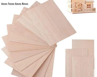 Balsaholz Platte zum Basteln und Modellbau - Leichtes Sperrholz für DIY-Projekte