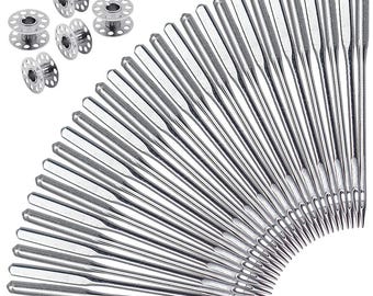 50PCS Sewing Machine Needles Set HAX1 Universal Needles with 5 Bobbins DIY sewing Tool