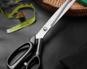 10 Inch Tailor Scissors for Fabric Cutting, Stainless Steel Sewing Shears for Dressmaking, Quilting & Craft Projects