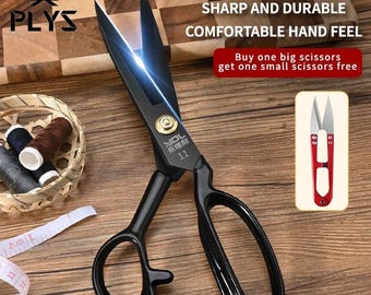 Professional Stainless Steel Fabric Scissors, Tailor Craft Cutting Tool