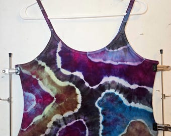 Cropped tanktop met tie-dye-kleurstof | XL | Geode | Moody Cosmic Vibes