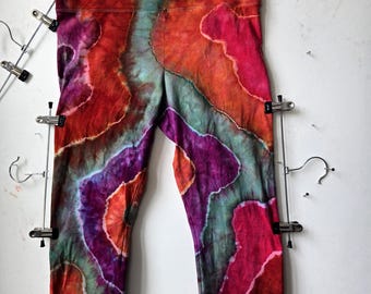 Tie Dye Legging | Large | Geode | Bold Retro Colors