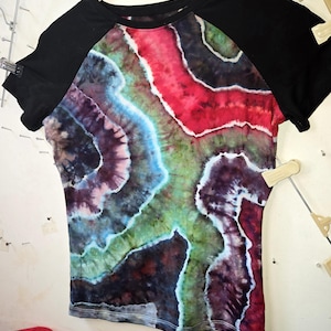 Tie Dye Baby Tee | Extra Small | Geode | Goth Grunge