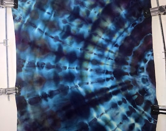 Tie Dye Tank Top | Small | Side Fan Fold | Blue