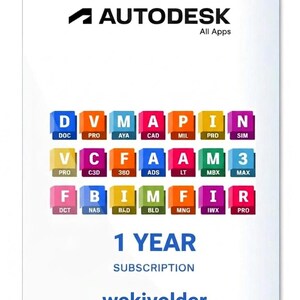Assinatura de 1 ano do Autodesk All Apps | Software completo de CAD e design 3D