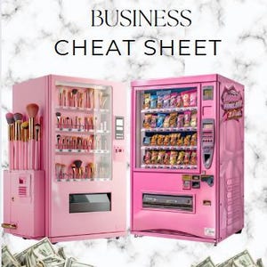 Vending Machine Cheatsheet PLR, Passive Income Guide, Business Resource, Vendor Tips, Entrepreneurship Asset, Vendor Strategy, PLR Content