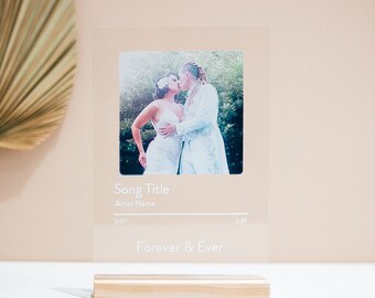 Wedding Gift Song Plaque Gift for Groom Music Gift Wedding Song Lyric Wedding Song Plaque Anniversary Gift Couple Gift Wedding Gift (SPG223)