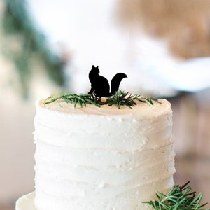 Cat Wedding Cake Topper Add On Couple Silhouette Custom Dog Breed Wedding Cake Topper, Customized Cake Topper (DCC922)