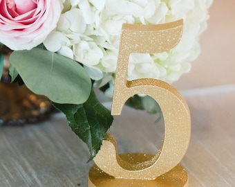 Wedding Table Numbers for Modern Centerpiece Table Decor Seating Wood Wedding Table Number Signs Gold or Colorful Table Reception NUM110