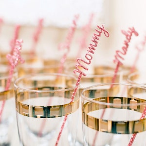 Name Stir Sticks Personalized, Wedding Bachelorette Bridal Baby Shower Party Drink Stirrer Bar Swizzle Names Decor or Gold (Item - NPS110)