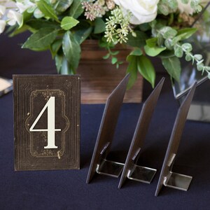 Wedding Wedding Table Numbers on Stands, Literary Book Standing Table Number Wedding Decor Centerpiece Fairytale Book Style BTN200 image 5