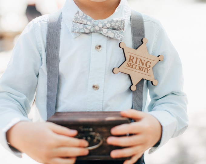 Ringer Bearer Gift Ring Security Badge Pin for Ring Bearer at Etsy