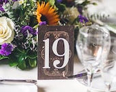 Wedding Table Numbers on Stands, Literary Book Standing Table Number Wedding Decor Centerpiece Fairytale Vintage Book Style (Item - BTN200)