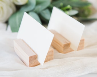 Wooden Place Card Stands Holders for Wedding Small Place Card Holders Escort Card Stands Seating Chart Name Tag Stands Place Cards NCH200