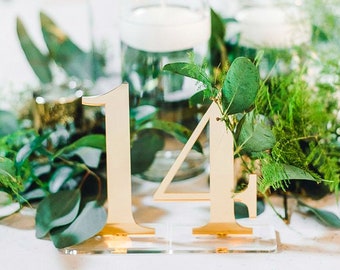 Table Numbers Acrylic Table Numbers Weddings Standing Table Numbers Acrylic Table Numbers Gold Wedding Table Numbers Decor Centerpieces