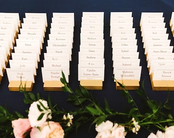 Place Card Holders for Wedding & Event Place Card Display Cards Guests Seating Table Finder Cards Wedding Seating Names (Item - PCH200)