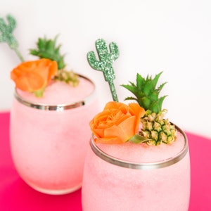 Bastoncini per mescolare le feste di cactus, decorazioni per bar per feste di addio al nubilato, addii al nubilato, feste di fiesta, decorazioni per feste estive in stile sud-occidentale (articolo - CAC110)