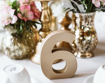 Table Numbers Wedding Table Numbers Wooden Numbers for Tables Wedding DIY Centerpiece Table Decor Party Table Marker Seating Chart (THN100)