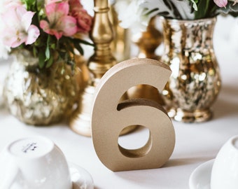Table Numbers Wedding Table Numbers Wooden Numbers for Tables Wedding DIY Centerpiece Table Decor Party Table Marker Seating Chart (THN100)