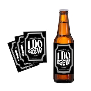 結婚祝いのビールラベル 婚約記念品 DIY 自家製ビールボトルラベル 防水結婚記念品 パーソナライズラベル