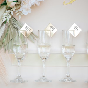 Plaatskaart Wijnglas Insteekkaarten Namen voor Bruiloft Plaatskaarten Drankje Muur Feest of Evenement Decor, Acryl Plaatskaarten (Artikel - GPC242)
