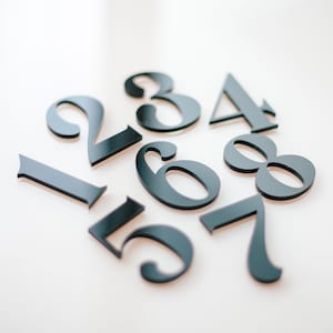 Números de acrílico para bodas Números de mesa para bodas o manualidades Números de acrílico Decoración moderna para eventos y fiestas Números de mesa para bodas modernas ADN200