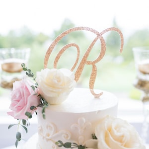 Cake Topper Letter Wedding Cake Topper Monogram Cake Topper Letter Wedding Cake Topper Cake Topper Cake Topper Wedding Letter CTL900 image 1