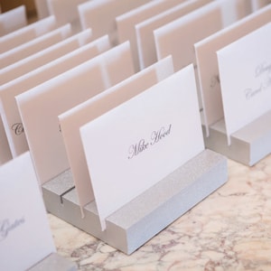 Place Card Holders for Wedding & Event Magical Place Card Display Blocks Name Card Seating Table Finder Cards, Wedding Seating Names PCH200