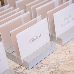 Soportes para tarjetas de lugar Exhibidores de tarjetas de lugar para bodas y eventos Tarjetas de lugar Buscador de mesas Bloques de tarjetas Nombres para asientos de boda PCH200 X