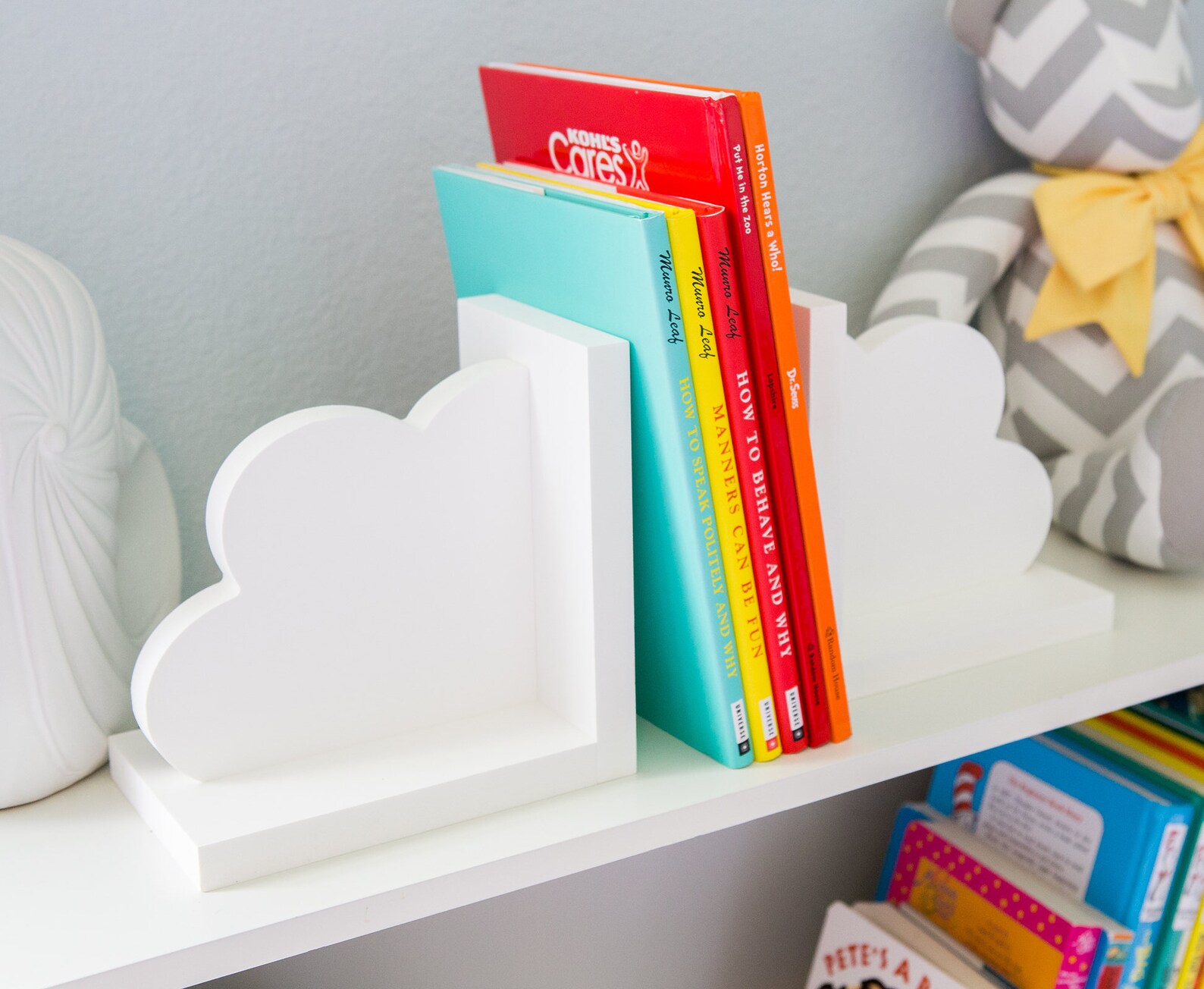 Cloud Bookends for Kids Room Baby Nursery Decor Bedroom Book Etsy