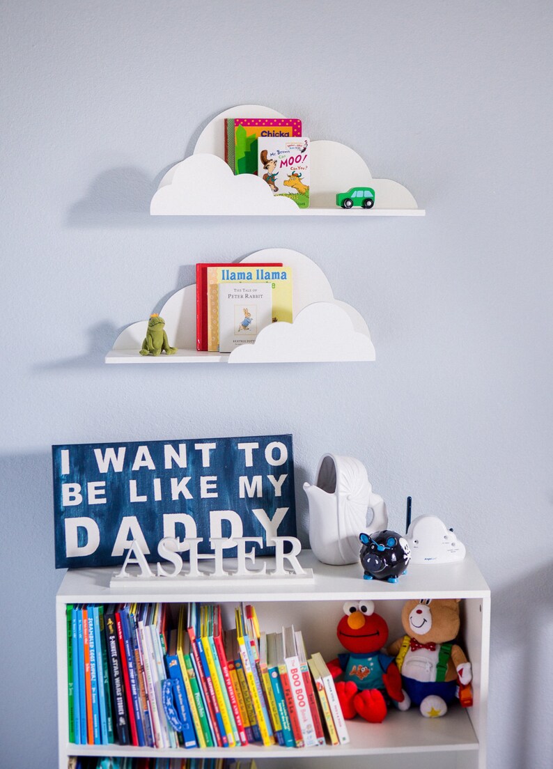 Cloud Shelf for Kids Room Baby Nursery Wall Decor Bedroom Etsy