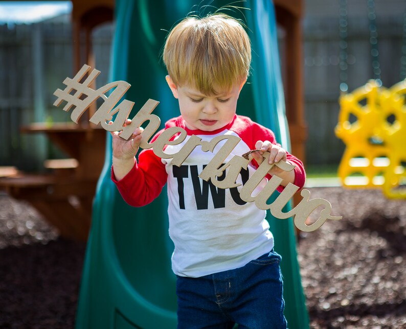 Birthday Hashtag Sign for Second Birthdayis Etsy