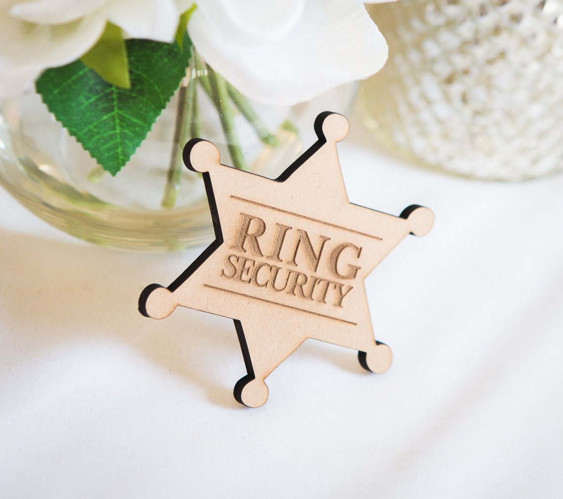 Ringer Bearer Gift Ring Security Badge Pin for Ring Bearer at Etsy