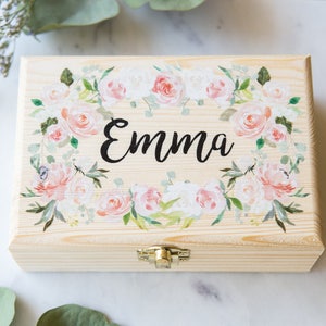 Schmuckschatulle für Mädchen oder Brautjungfern Blumenmädchen Geschenk Nette Hochzeitsideen Brautparty Geschenke für Nichte Tochter Etc. (Artikel - JBF340)