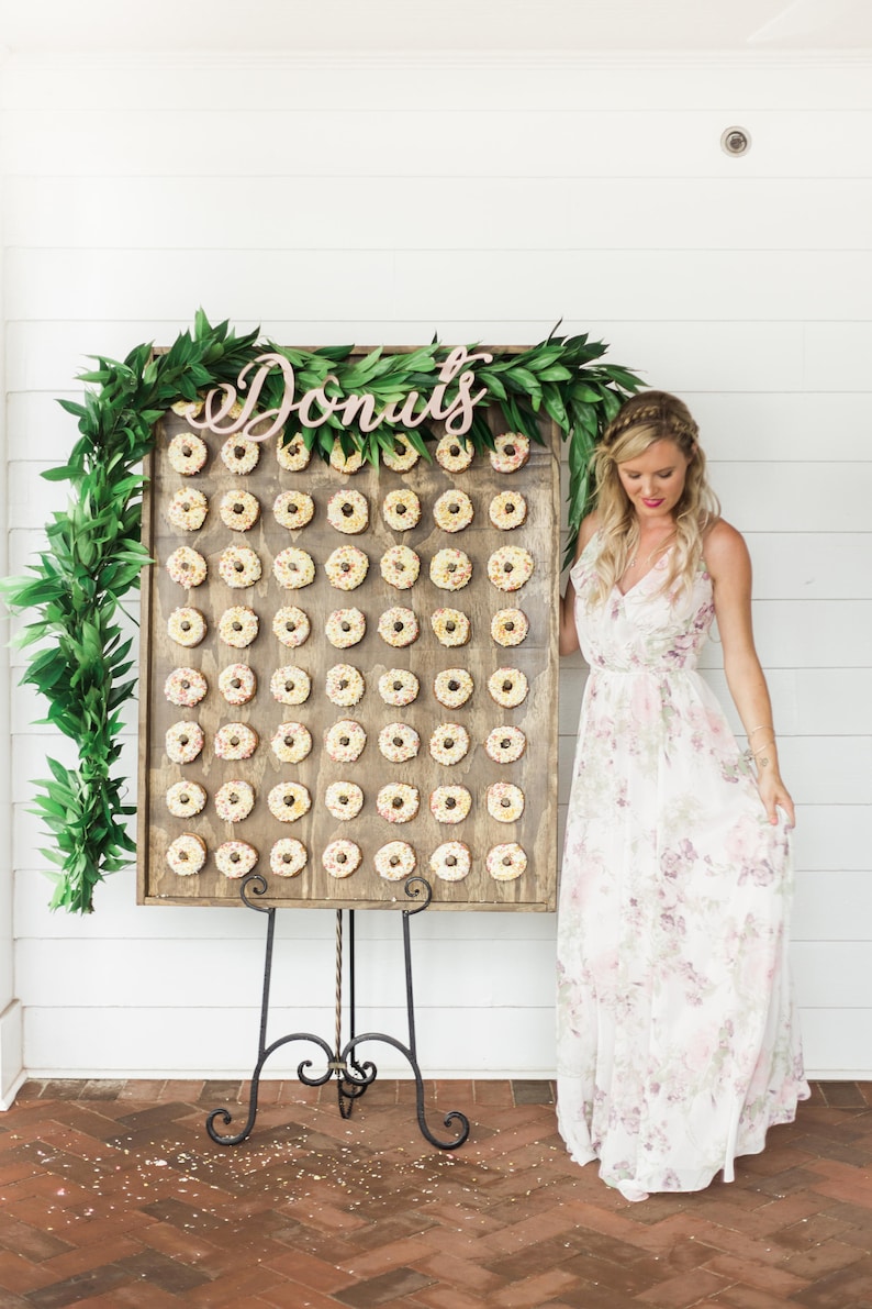 Donut Wall Sign for Wedding or Party Decor Dessert Table, Donut Sign for Donut Bar Hanging Sign Display Cutout Donuts Item DOP200 image 7