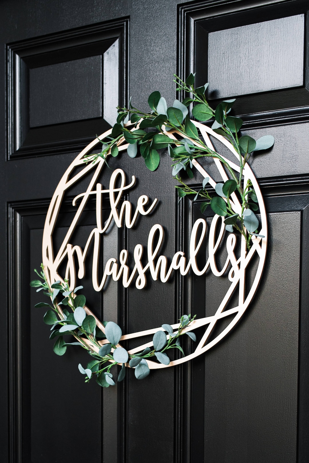 Door Sign Last Name for Front Door Family Name Decoration Custom