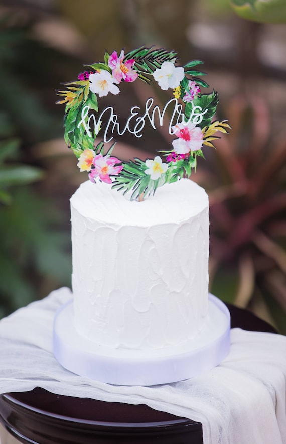 Wedding Cake Wooden Topper Mr & Mrs Dessert Marking Sign Label Decorative Props 