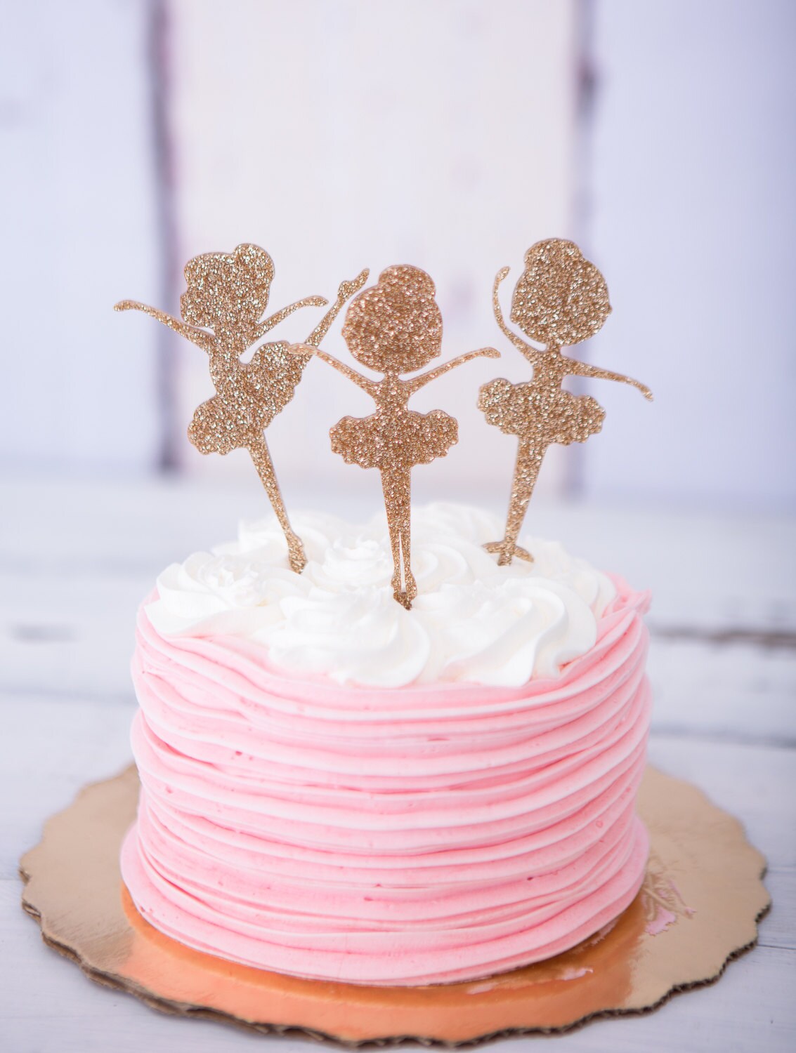 Ballerina Cake Topper For Birthday Glitter Girls Etsy France