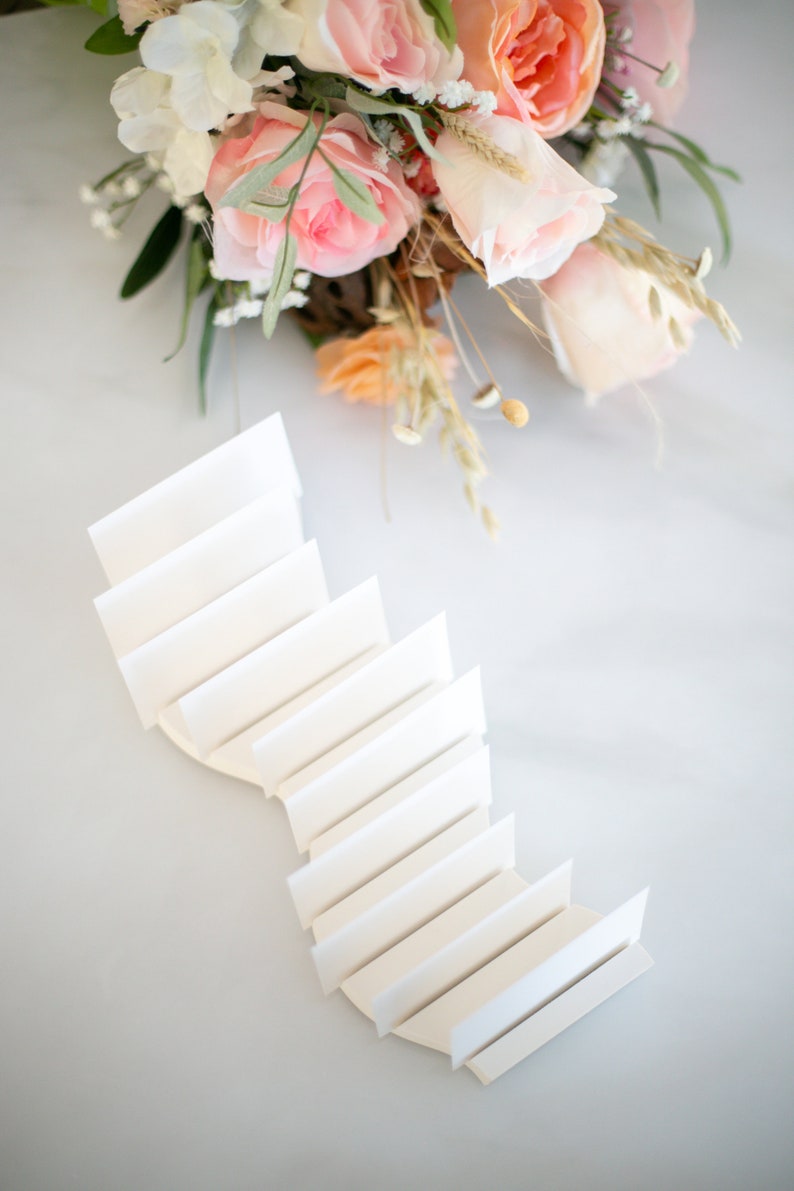 Placecard Holder for Wedding or Party, Stands for Place Cards Place Cards Display for Seating Cards Display Stands PWH223 image 5
